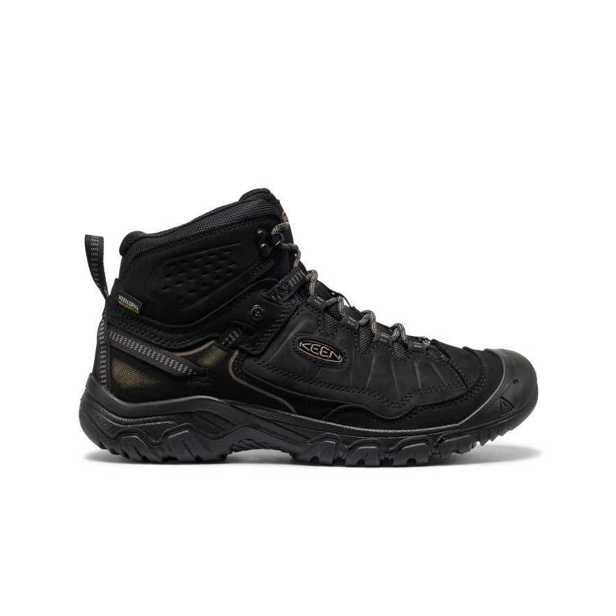 Men's Targhee IV Wide Waterproof Hiking Boot Triple Black / Keen