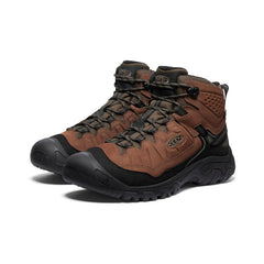 Men's Targhee IV Wide Waterproof Hiking Boot Bison/Black / Keen