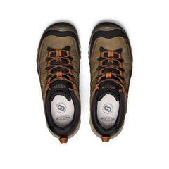 Men's Targhee IV Wide Waterproof Hiking Shoe Sea Turtle/Roasted Pecan / Keen