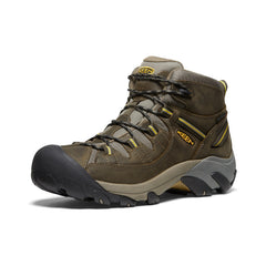 Men's Targhee II Mid Waterproof Hiking Boots Black Olive/Yellow / Keen