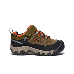 Little Kids' Targhee IV Waterproof Hiking Shoe Dark Olive/Gold Flame / Keen