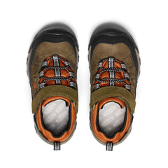 Little Kids' Targhee IV Waterproof Hiking Shoe Dark Olive/Gold Flame / Keen