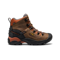 Men's Pittsburgh Energy 6" Waterproof Boot (Soft Toe) Cascade Brown/Black / Keen