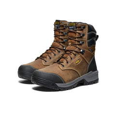 Men's Evanston 8" Insulated Waterproof Boot (Soft Toe) Bison/Black / Keen