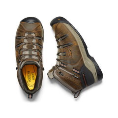 Men's Flint II Waterproof Mid (Soft Toe) Black Olive/Brindle / Keen