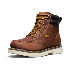 Men's Cincinnati 6" Waterproof 90° Heel Boot (Soft Toe) Tuscan Red/Sandshell / Keen