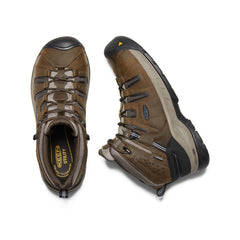 Men's Flint II Waterproof Boot (Steel Toe) Cascade Brown/Orion Blue / Keen