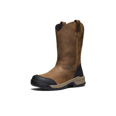 Men's Evanston Pull-On Waterproof Boot (Soft Toe) Bison/Black / Keen