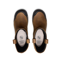 Men's Evanston Pull-On Waterproof Boot (Soft Toe) Bison/Black / Keen