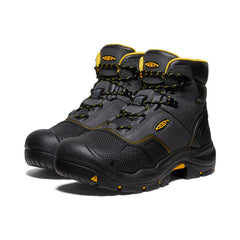 Men's Logandale Waterproof Boot (Steel Toe) Raven/Black / Keen