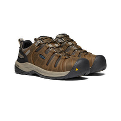 Men's Flint II Waterproof (Steel Toe) Cascade Brown/Orion Blue / Keen