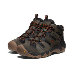 Men's Headout Waterproof Hiking Boot Black Olive/Fossil Orange / Keen