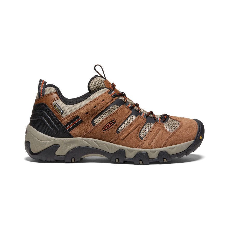 Men's Headout Waterproof Hiking Shoe Bison/Fossil Orange / Keen