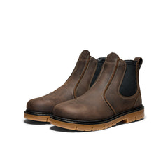 Men's San Jose Chelsea 90° Heel Boot (Aluminum Toe) Cascade Brown/Gum / Keen