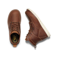 Men's San Jose 6" Boot (Soft Toe) Gingerbread/Off White / Keen