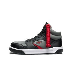 Men's Overton Mid Work Shoe (Carbon Toe) Steel Grey/Black / Keen