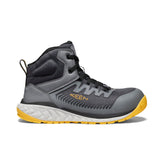Men's Arvada Mid Work Sneaker (Carbon Toe) Black/Keen Yellow / Keen