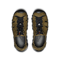 Men's Hyperport Fisherman Leather Sandal Dark Olive/Black / Keen
