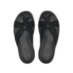 Women's Bali Leather Slide Sandal Black/Black / Keen