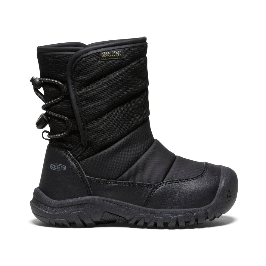 Little Kids' Puffrider Waterproof Winter Boot Black/Steel Grey / Keen