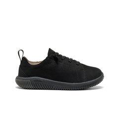 Little Kids' KNX Leather Sneaker Triple Black / Keen