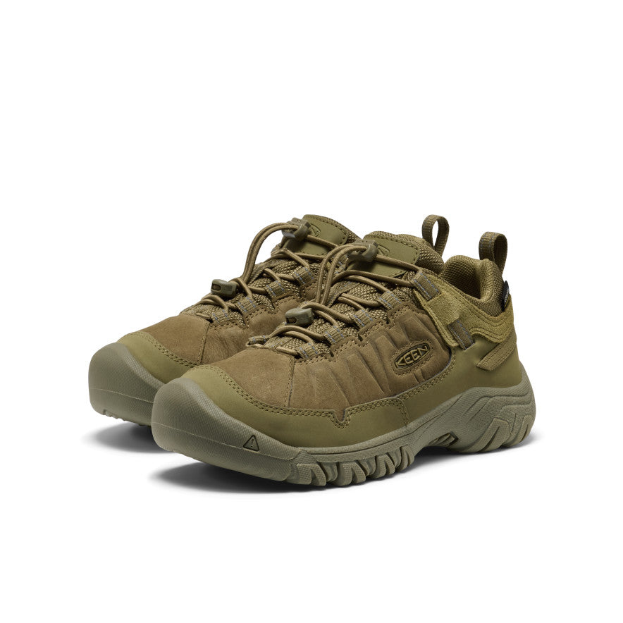 Big Kids' Targhee IV Waterproof Hiking Shoe Martini Olive / Keen