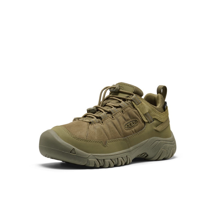 Big Kids' Targhee IV Waterproof Hiking Shoe Martini Olive / Keen