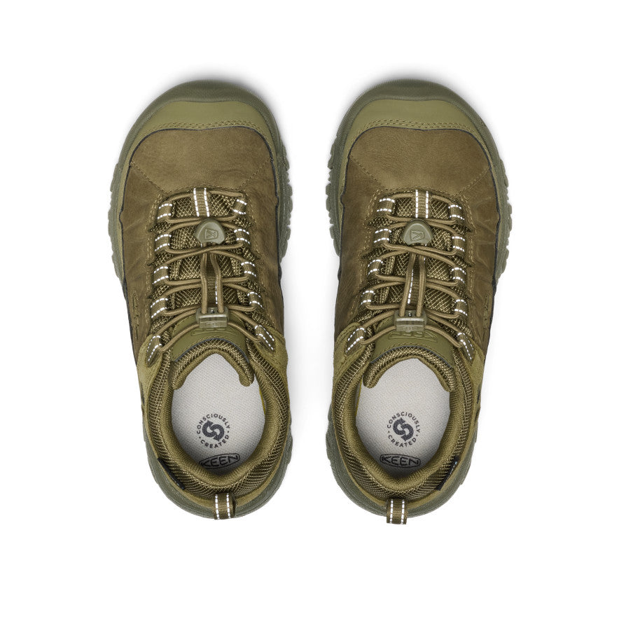 Big Kids' Targhee IV Waterproof Hiking Shoe Martini Olive / Keen