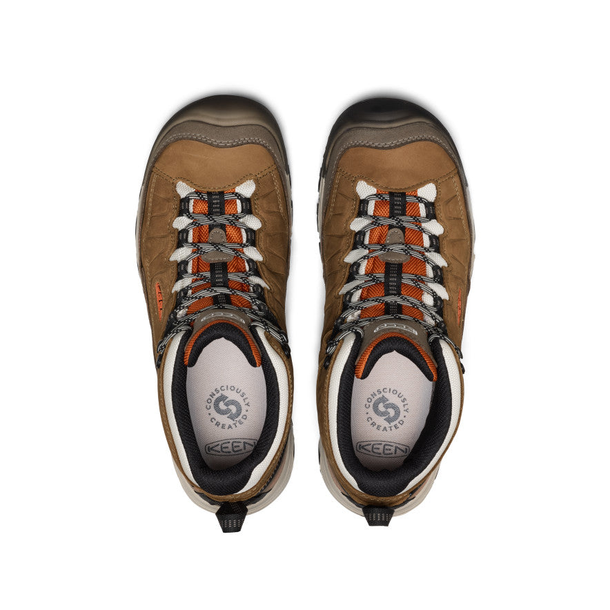 Men's Targhee IV Waterproof Hiking Boot Coyote/Gold Flame / Keen