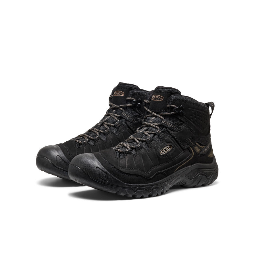 Men's Targhee IV Wide Waterproof Hiking Boot Triple Black / Keen