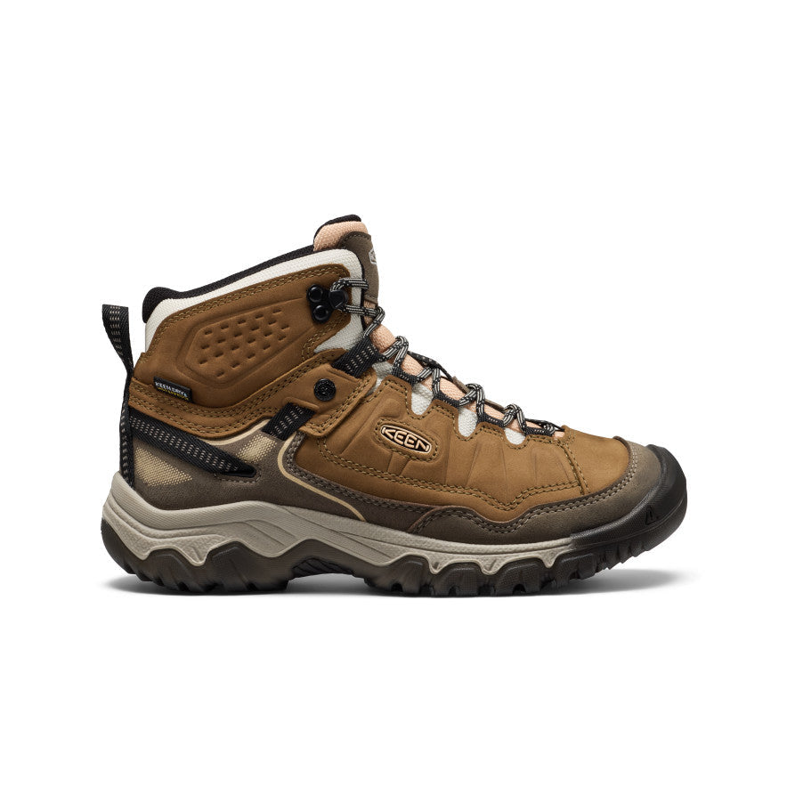 Women's Targhee IV Waterproof Hiking Boot Coyote/Peach Fuzz / Keen
