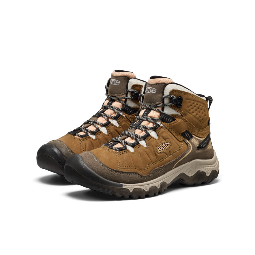 Women's Targhee IV Waterproof Hiking Boot Coyote/Peach Fuzz / Keen