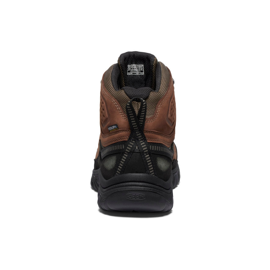 Men's Targhee IV Wide Waterproof Hiking Boot Bison/Black / Keen