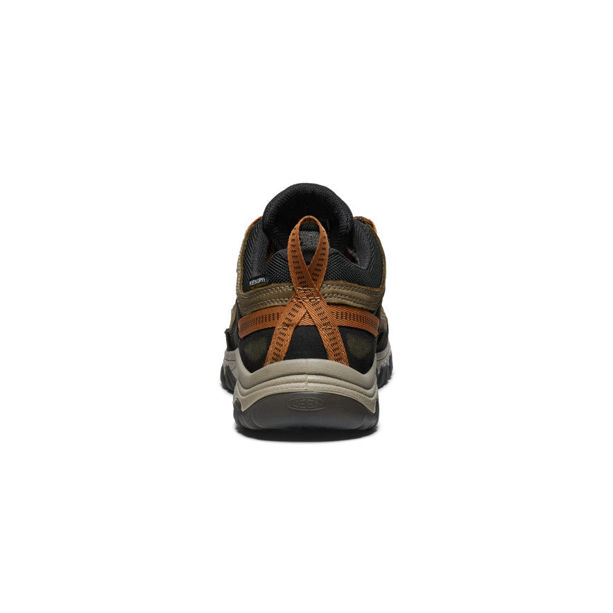 Men's Targhee IV Wide Waterproof Hiking Shoe Sea Turtle/Roasted Pecan / Keen
