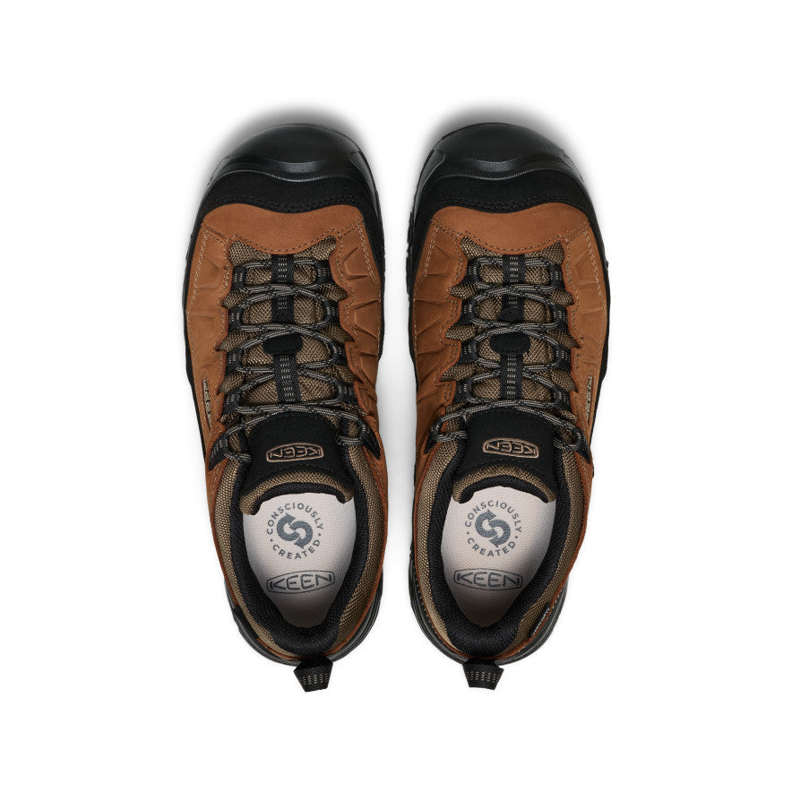 Men's Targhee IV Wide Waterproof Hiking Shoe Bison/Black / Keen