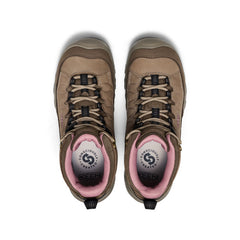 Women's Targhee IV Wide Waterproof Hiking Boot Brindle/Nostalgia Rose / Keen