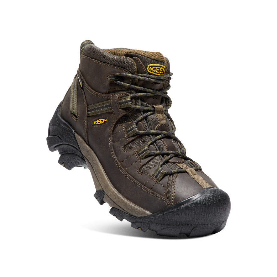Men's Targhee II Mid Waterproof Hiking Boots Canteen/Dark Olive / Keen