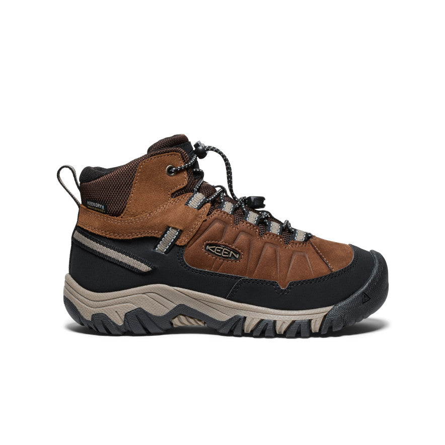Big Kids' Targhee IV Waterproof Hiking Boot Bison/Brindle / Keen
