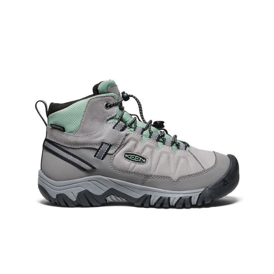 Big Kids' Targhee IV Waterproof Hiking Boot Alloy/Granite Green / Keen