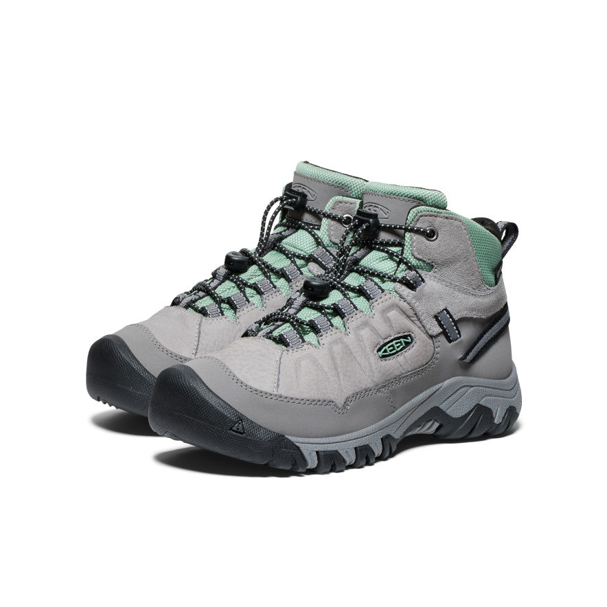 Big Kids' Targhee IV Waterproof Hiking Boot Alloy/Granite Green / Keen