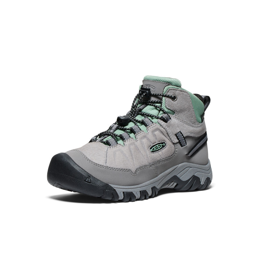 Big Kids' Targhee IV Waterproof Hiking Boot Alloy/Granite Green / Keen