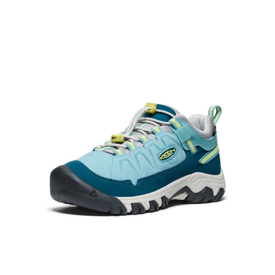 Big Kids' Targhee IV Waterproof Hiking Shoe Reef Waters/Daiquiri Green / Keen