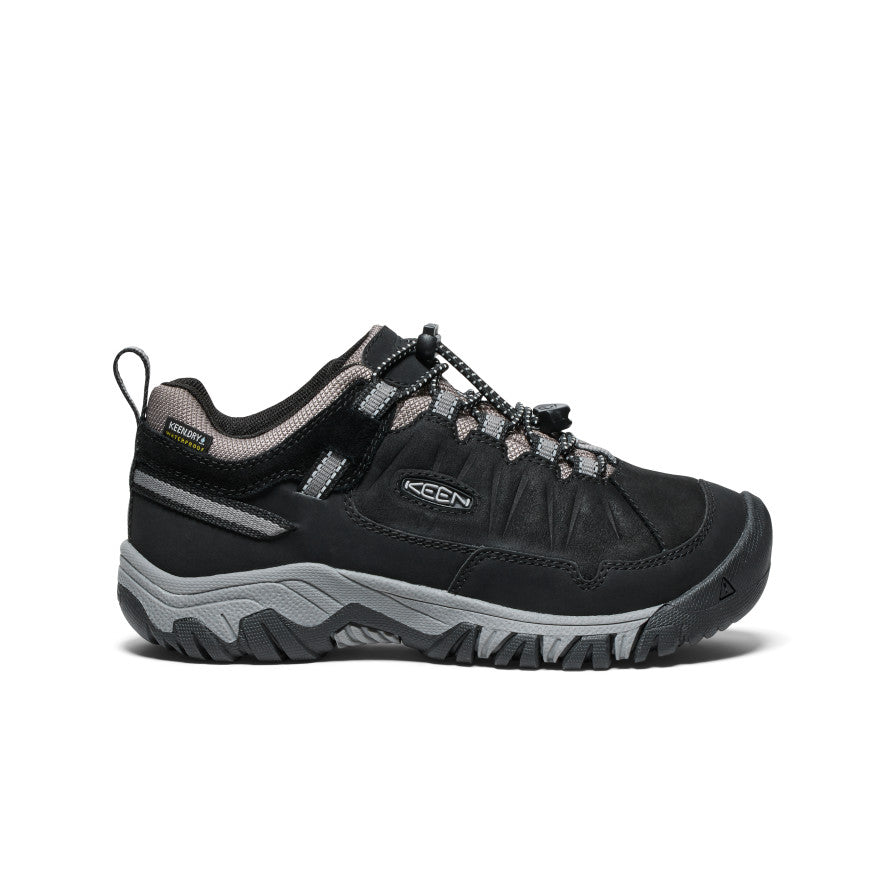 Big Kids' Targhee IV Waterproof Hiking Shoe Black/Steel Grey / Keen