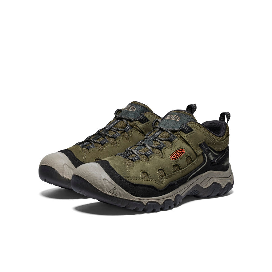 Men's Targhee IV Vented Hiking Shoe Dark Olive/Gold Flame / Keen