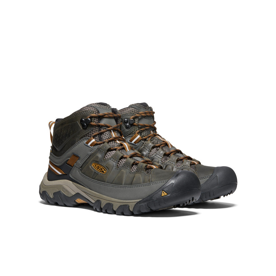 Men's Targhee III Waterproof Mid Black Olive/Golden Brown / Keen