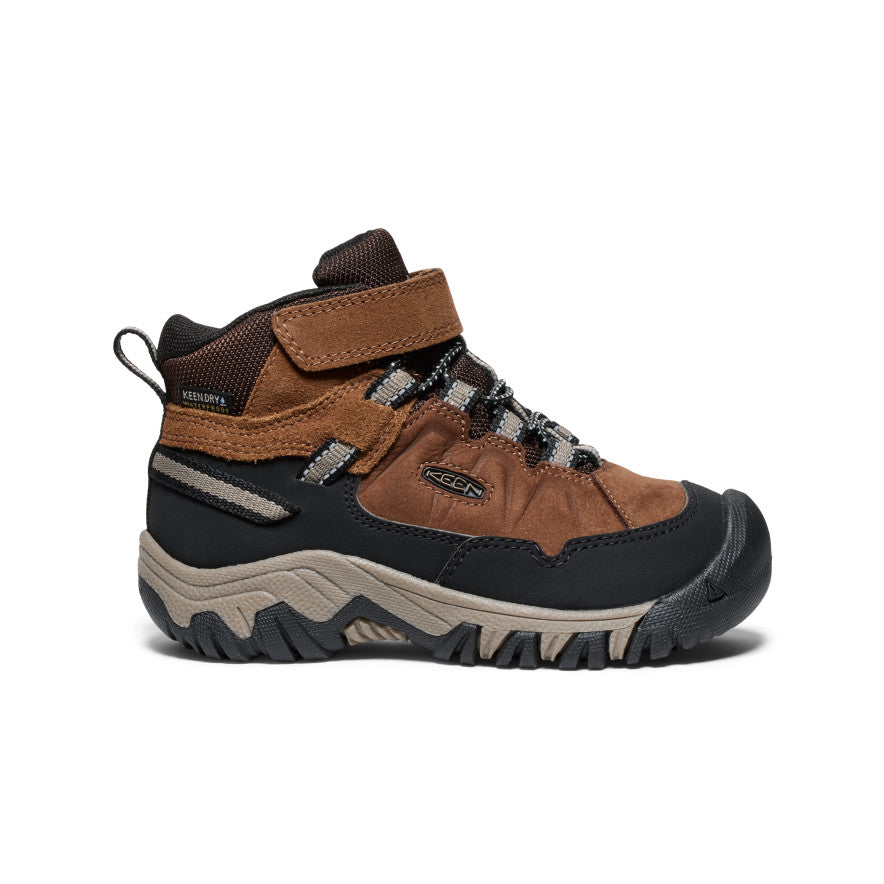 Little Kids' Targhee IV Waterproof Hiking Boot Bison/Brindle / Keen