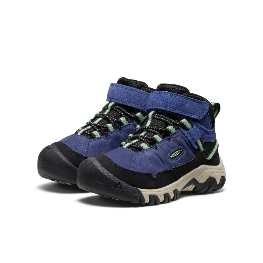Little Kids' Targhee IV Waterproof Hiking Boot Skipper Blue/Hemlock / Keen