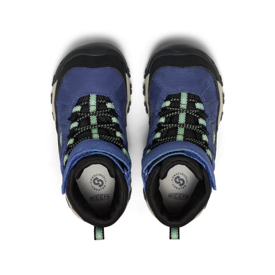 Little Kids' Targhee IV Waterproof Hiking Boot Skipper Blue/Hemlock / Keen