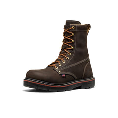 Men's Liberty 8" Waterproof 90° Heel Boot (Carbon Toe) Coffee Bean/Black / Keen