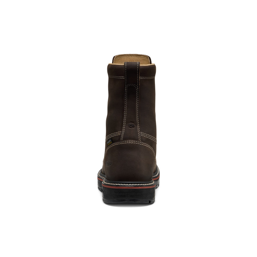 Men's Liberty 8" Waterproof 90° Heel Boot (Carbon Toe) Coffee Bean/Black / Keen